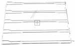 Smeg Track Support - 848591174 Left Tray Support Frame
