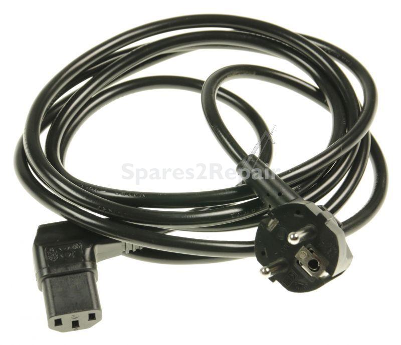 Liebherr Cold Mains Plug And Lead - 600978500 Power Cord Europe Black Plug