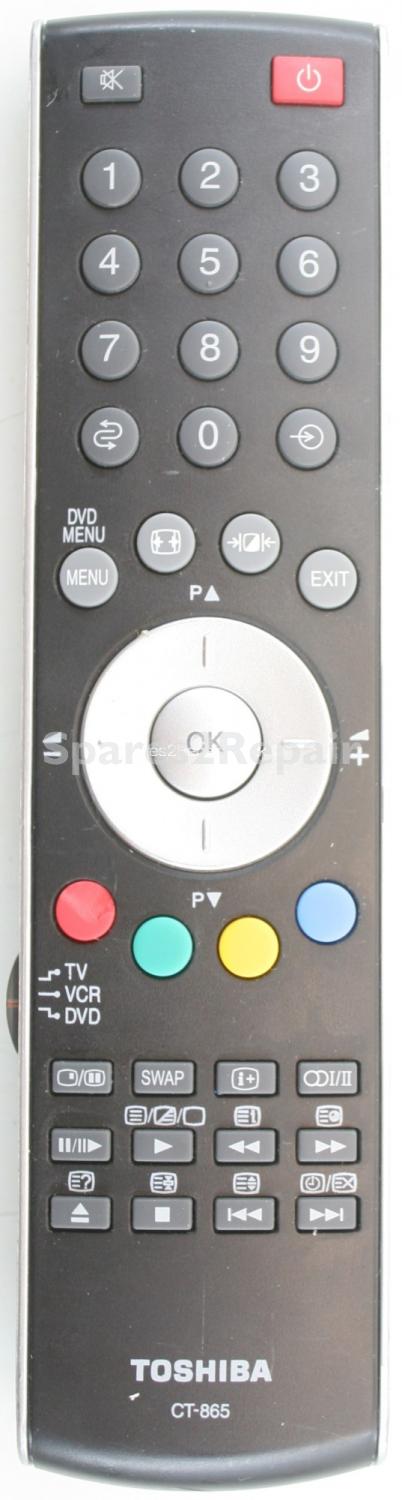 Toshiba CT865 CT-865 Remote Control (Original)
