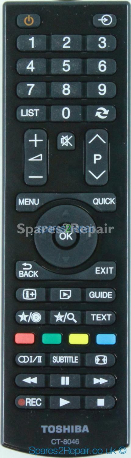 Toshiba CT8046 CT-8046 RC4770 - Remote Control (Original) - 30087643 - (New)