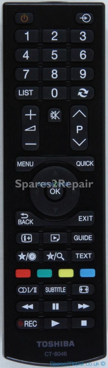Toshiba CT8046 CT-8046 RC4770 - Remote Control (Original) - 30087643