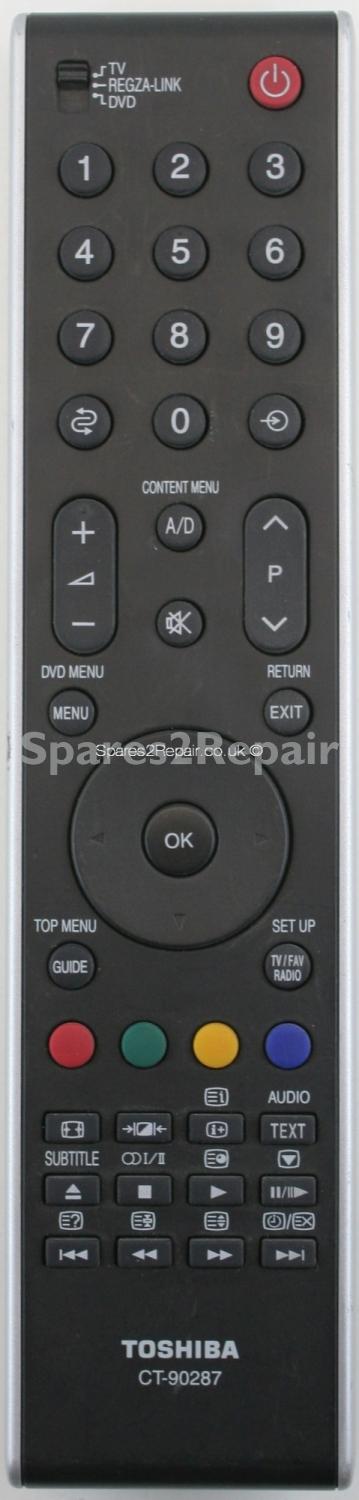 Toshiba CT90287 CT-90287 Remote Control (Original)